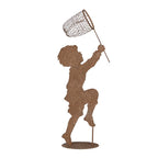 Decoratie Beeld Kind 33x13x88 cm Bruin Metaal