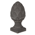 Beeld Dennenappel Ø 13x26 cm Grijs Steen Kerstdecoratie
