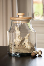 Beeld Konijn 13 cm Wit Kunststof