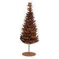 Kandelaar Kerstboom Bruin Metaal