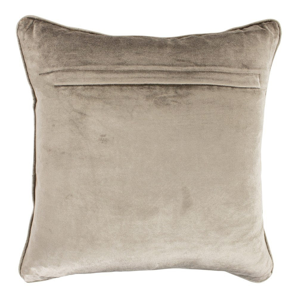 Kussen fluweel beige 45x45cm