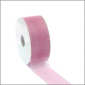 Organza lint - oud roze - 25mm x 50 meter