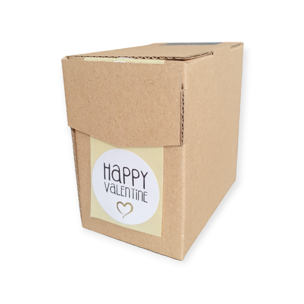 Etiketten - Happy Valentine - wensetiket - rol van 500 stuks