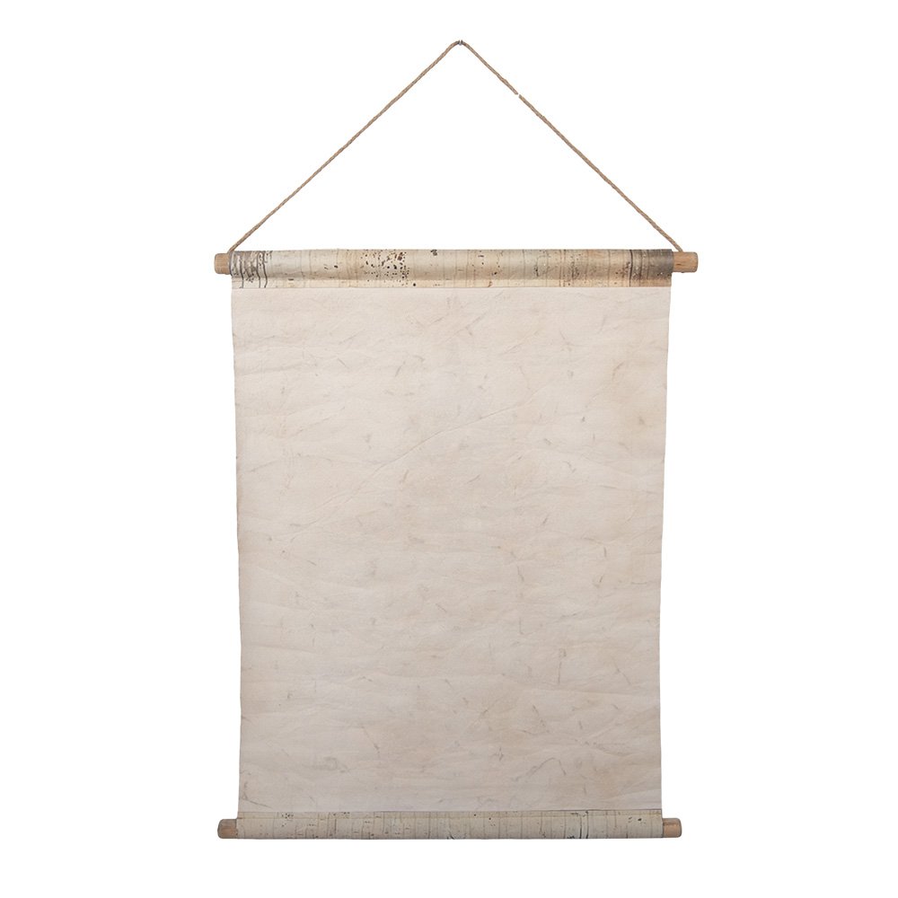 Wandkleed 55x3x75 cm Beige Textiel