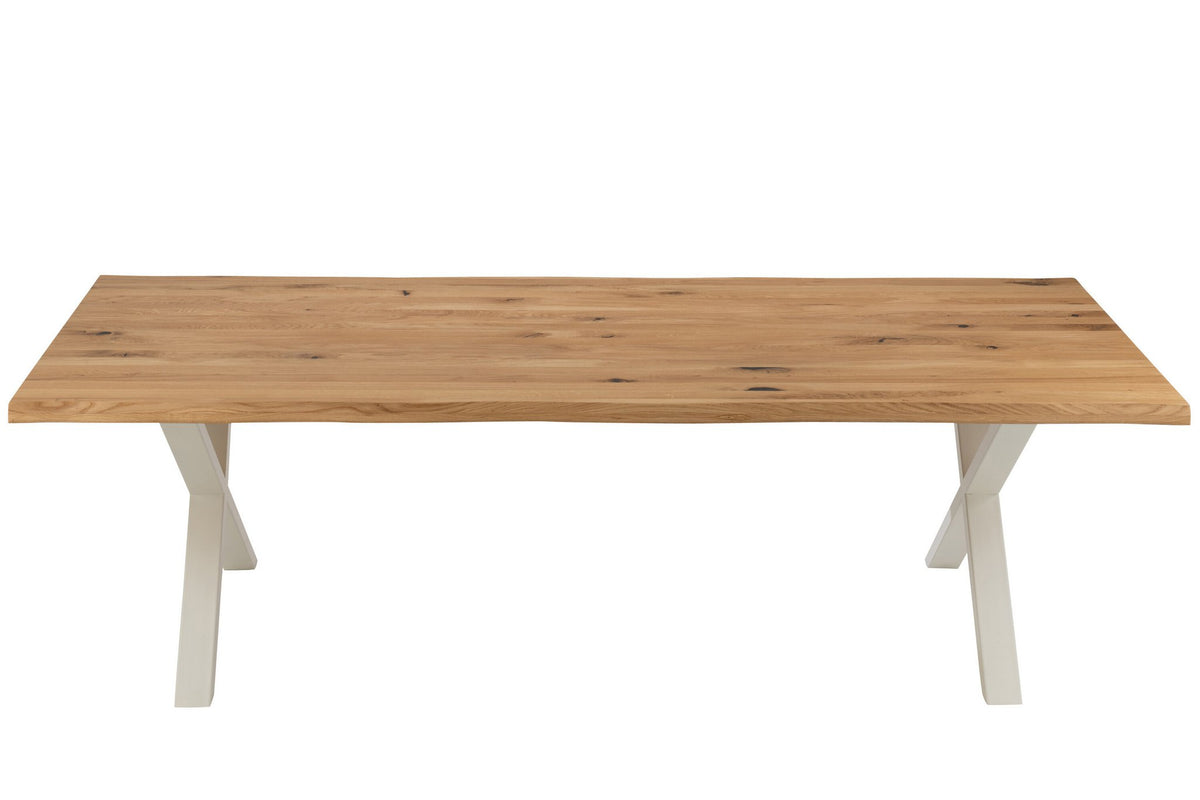 J-Line tafel Poten Kruis - metaal - wit