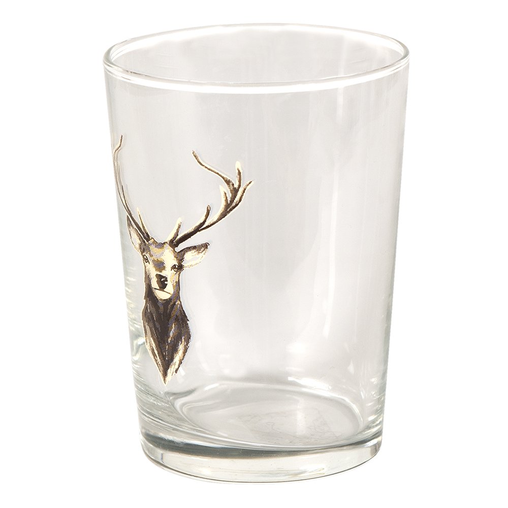 Waterglas 400 ml Bruin Glas Rendier Drinkbeker