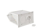 J-Line Ledkerstdorp - glas/synthetisch - wit/goud - medium