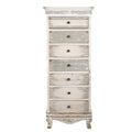 Ladekast 56x43x145 cm Wit Grijs Hout