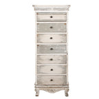 Ladekast 56x43x145 cm Wit Grijs Hout