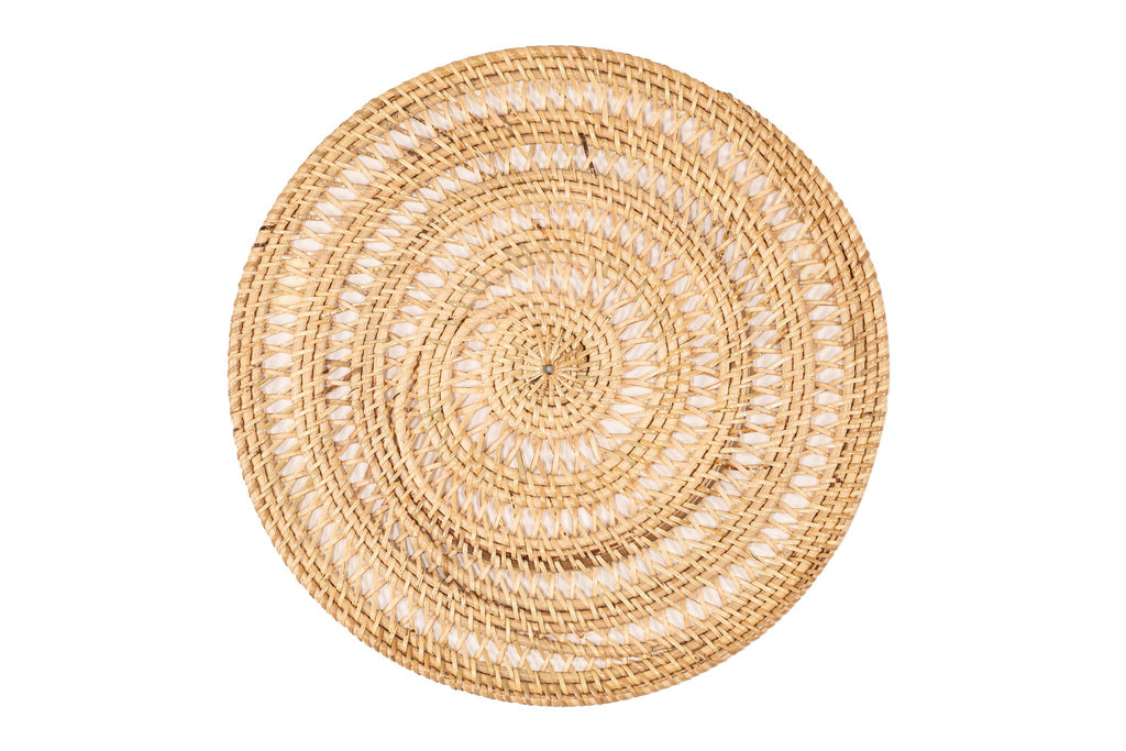 Placemat rattan spiraal - ronde - dia 36 cm