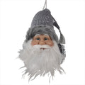 Kersthanger Kerstman 10x9x28 cm Grijs Kunststof Kerstboomversiering
