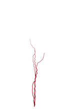 J-Line decoratie tak - riet - rood - medium - set van 3