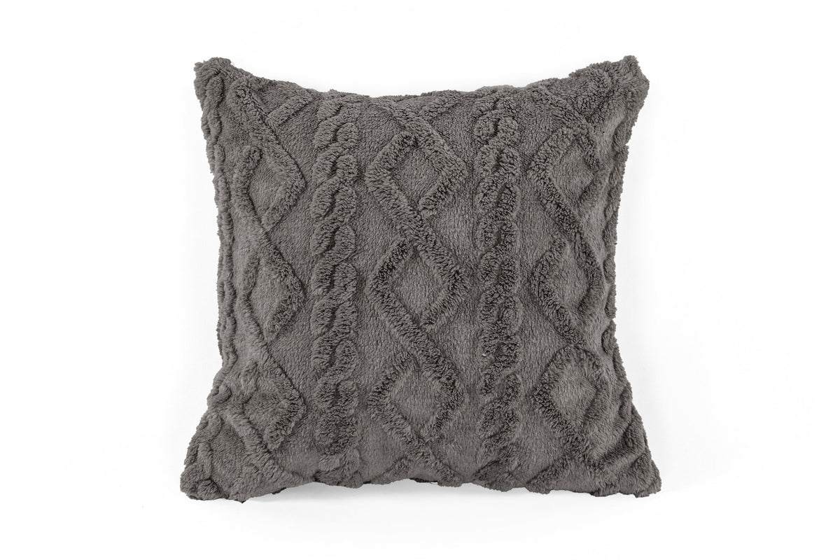 Kussen (gevuld) Velveteen - 45x45cm, indiantan