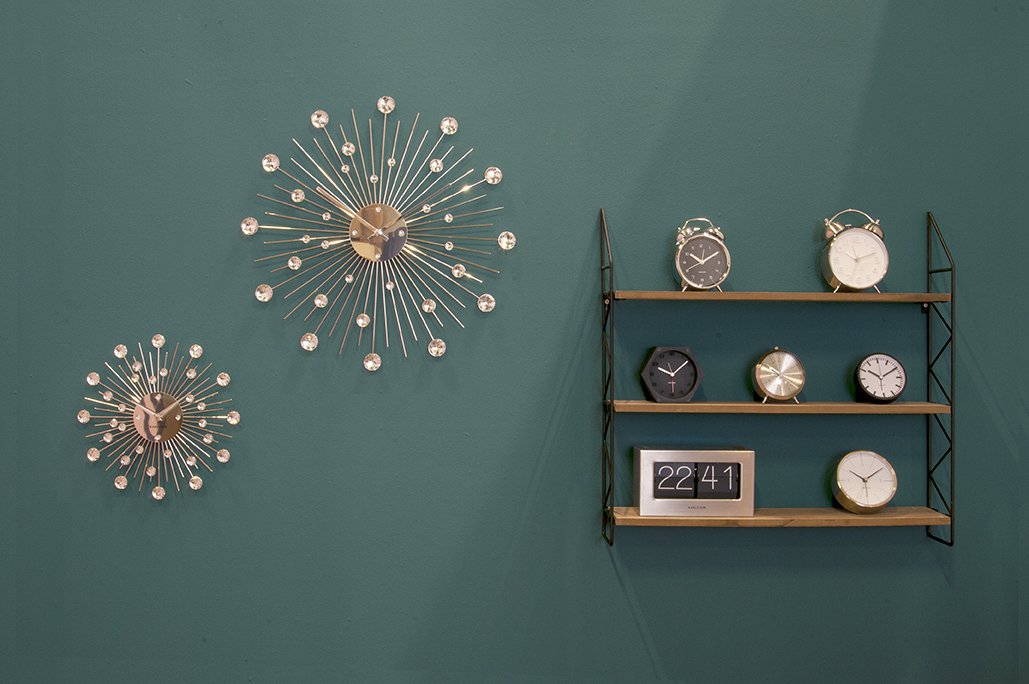 Wandklok Sunburst Groot