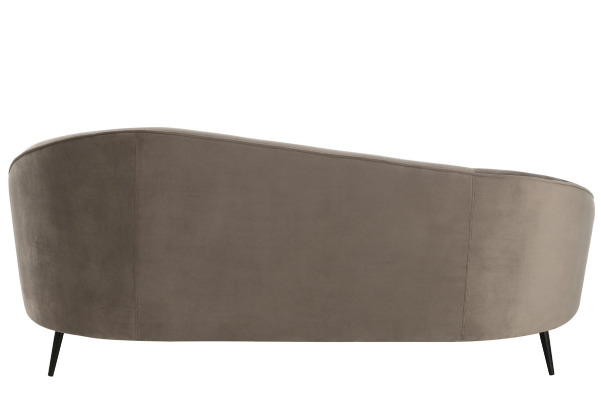 J-Line sofa Elisabeth - textiel - zilver