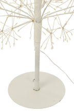 J-Line decoratie Boom - warm witte - ijzer - wit - extra L - LED