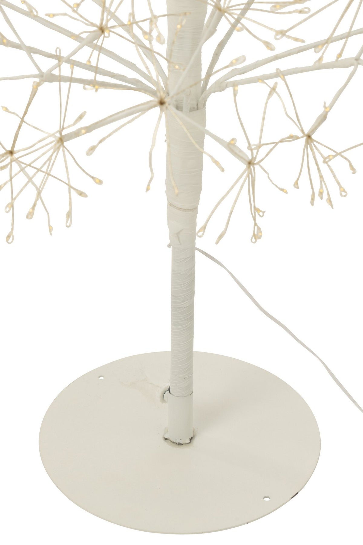 J-Line decoratie Boom - warm witte - ijzer - wit - extra L - LED
