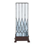 Tiffany Tafellamp 17x17x43 cm Grijs Glas Tiffany Bureaulamp