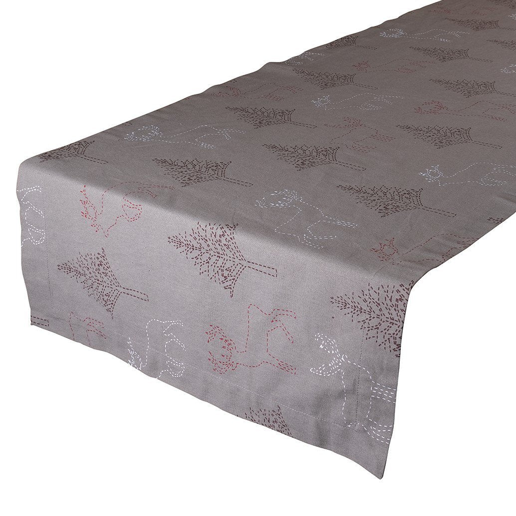 Reindeer Stitch Tafelloper taupe 50x140cm