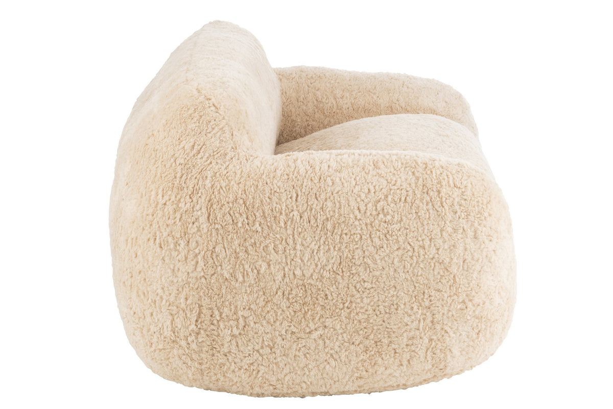 J-Line Bankschaap Polyester Creme Large