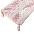Multi Stripe Tafelkleed Textiel roze rood 140x250cm