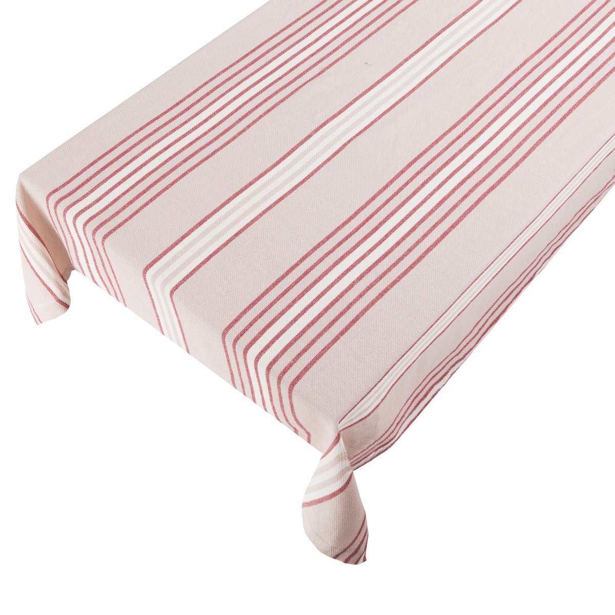 Multi Stripe Tafelkleed Textiel roze rood 140x250cm
