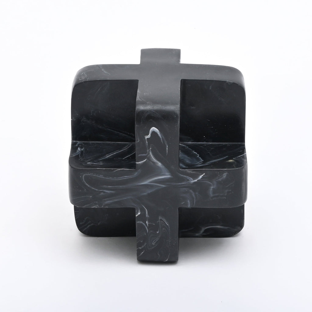 Modern zwart abstract knoopsculptuur decoratief accent voor hedendaagse interieurs