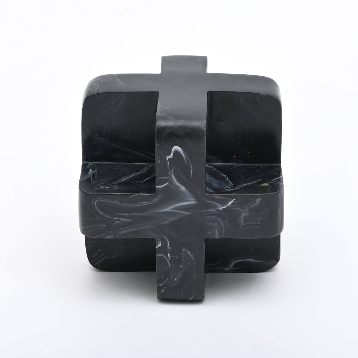 Modern zwart abstract knoopsculptuur decoratief accent voor hedendaagse interieurs