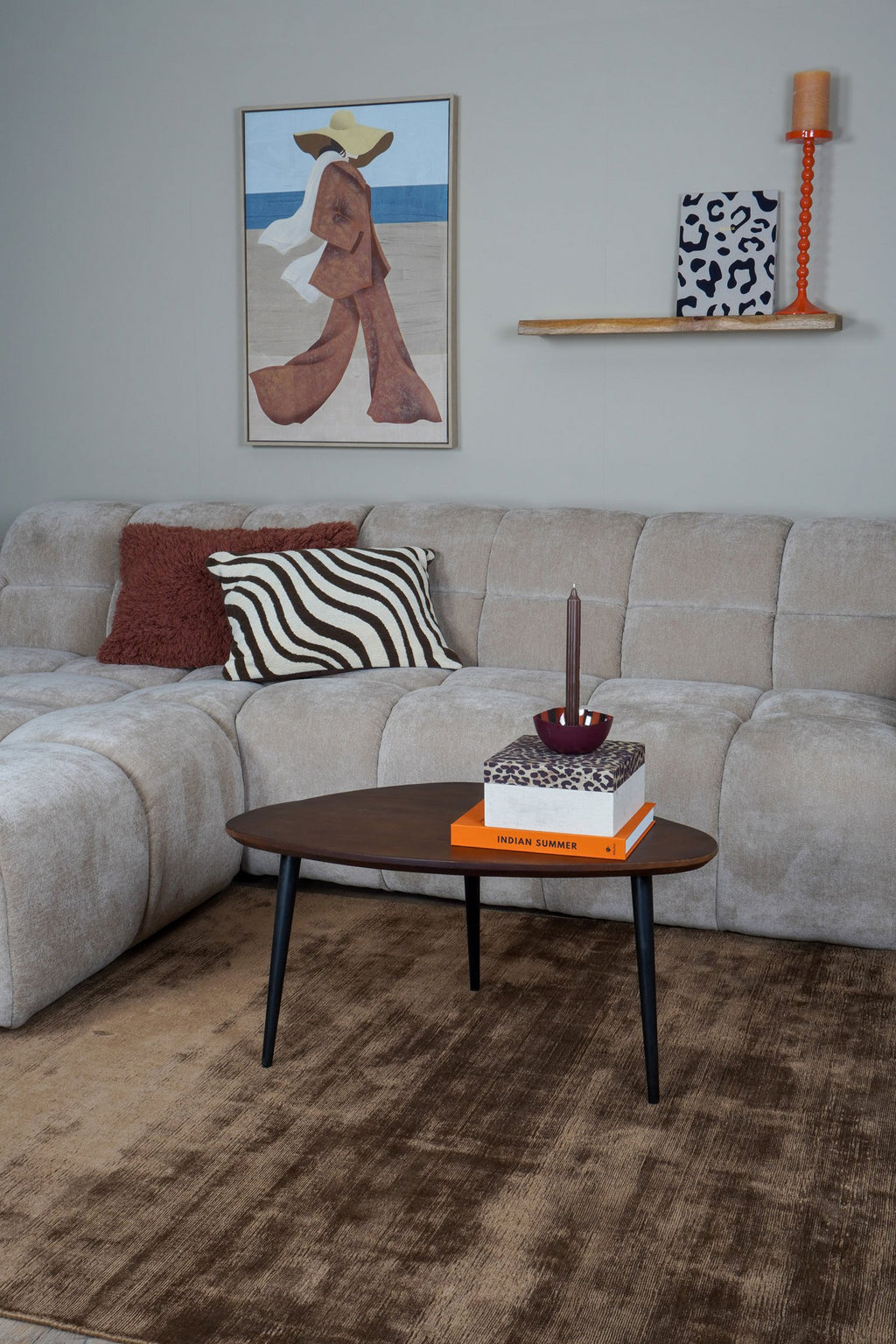Vloerkleed Cos Brown - 200 x 280 cm
