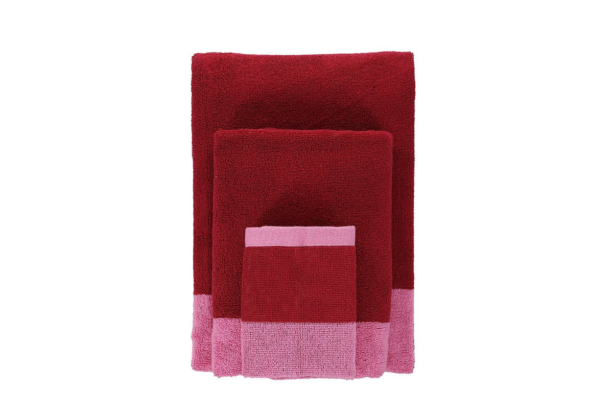 Badhanddoek 50x100cm roze Pixie - Set van 2