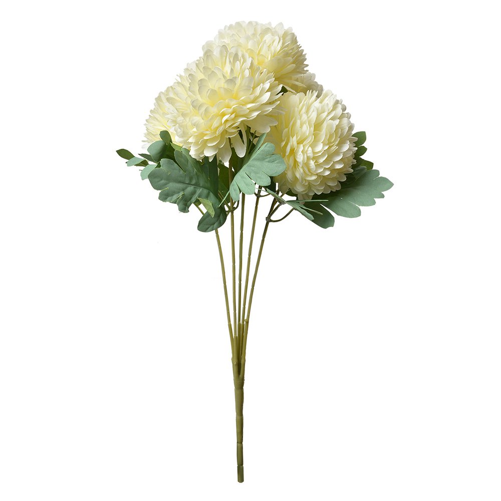 Kunstbloem 43 cm Wit Kunststof