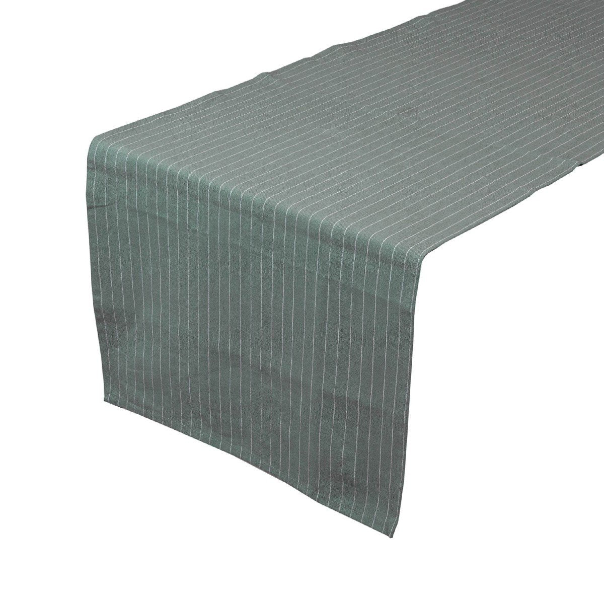 Pinstripe Tafelloper sage groen 50x140cm