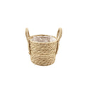 Rieten mand met jute handvat 11,5x14/10,5cm