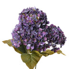 Kunstbloem Hortensia 44 cm Paars Kunststof Kunstplant