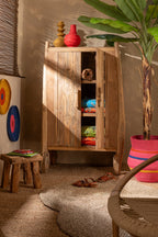 J-Line Bananenboom Plastiek Groen/Bruin