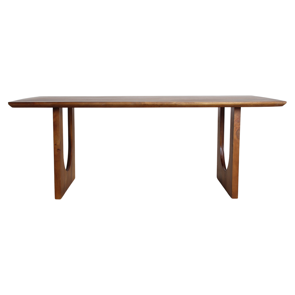 Bullnose Chamfered mangohouten eettafel Arch