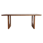 Bullnose Chamfered mangohouten eettafel Arch