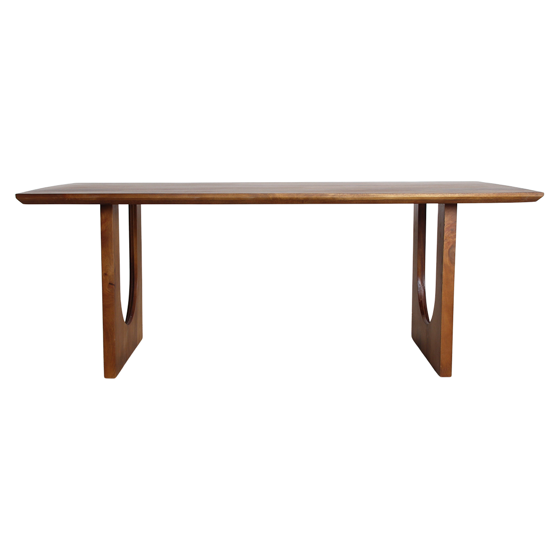 Bullnose Chamfered mangohouten eettafel Arch