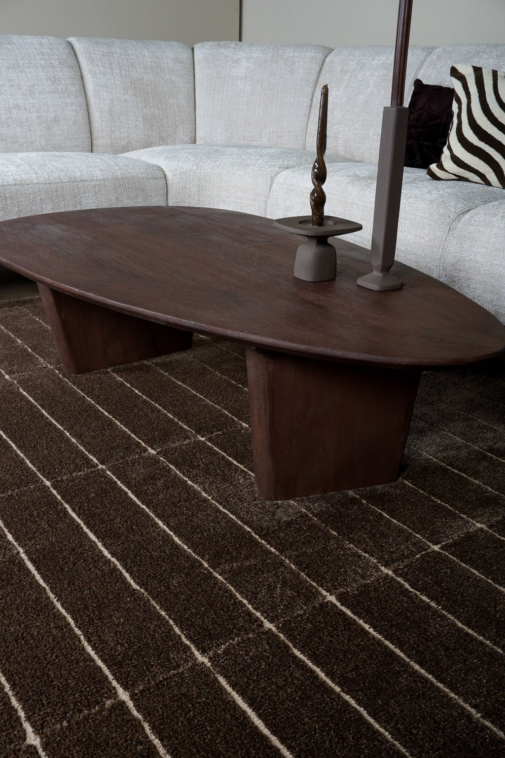 Salontafel Rudo 135 x 75 cm - Espresso Mangohout