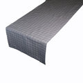 Levy Check Tafelloper grijs 50x140cm