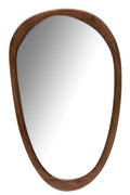 J-Line spiegel Onregelmatig - hout - donkerbruin - L - 51 x 83 cm