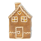 Gingerbread house met LED 7x7x11 cm Bruin Keramiek