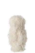 J-Line Kind met haan en konijn - polyester - wit