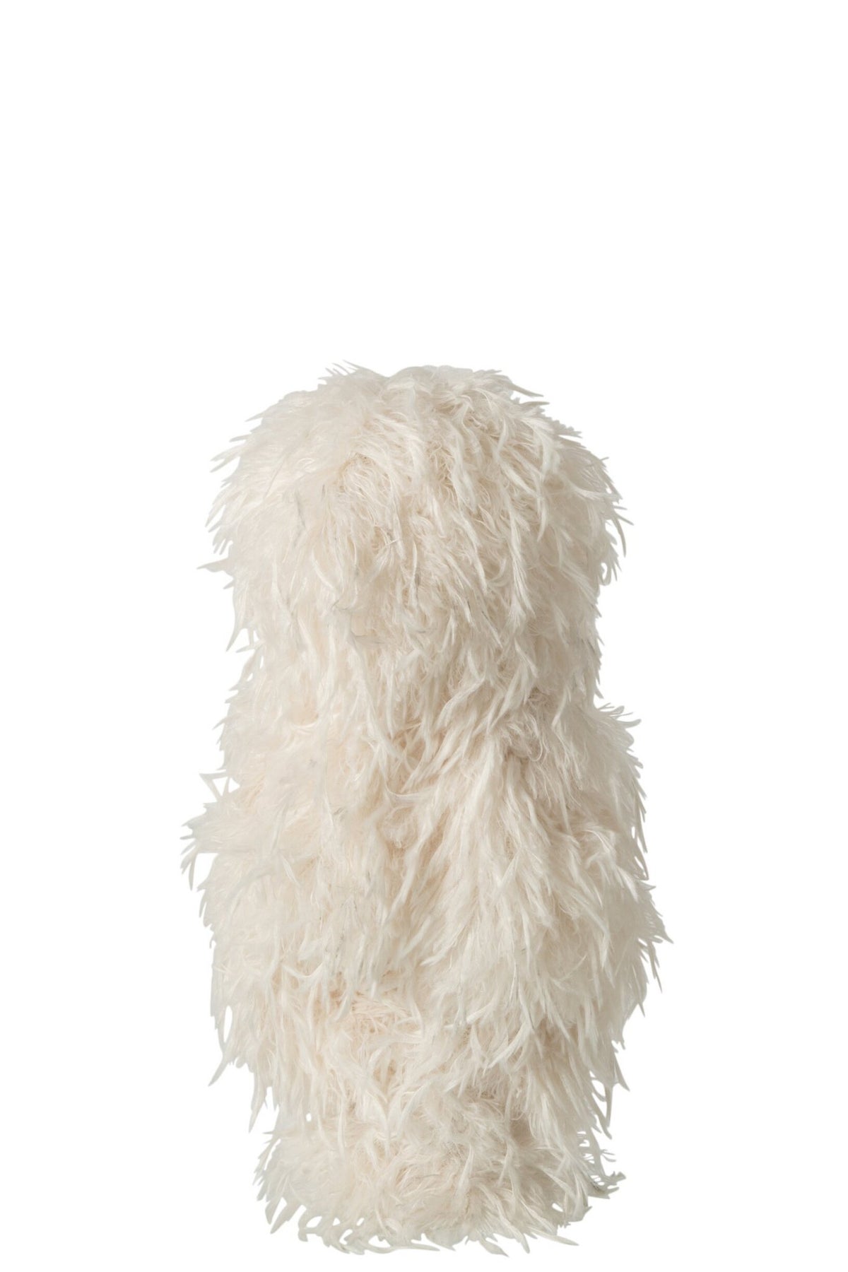 J-Line Kind met haan en konijn - polyester - wit