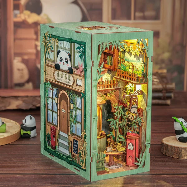 Cutebee, DIY Booknook, Panda Bookshop, DY02B, 18x11x23cm