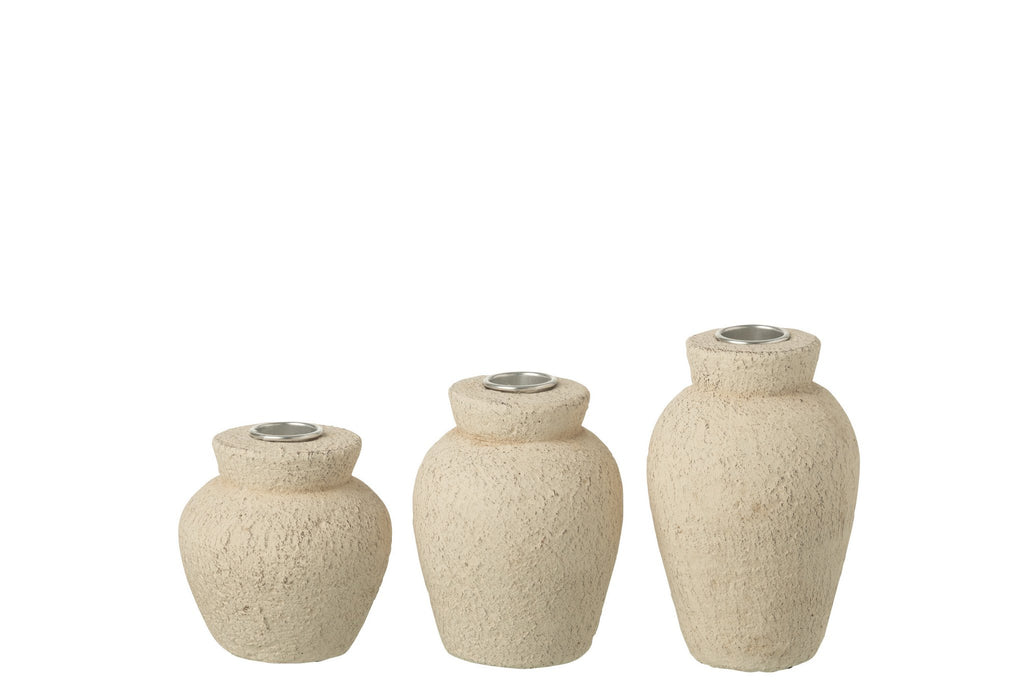 J-Line kaarshouder - cement - beige - L
