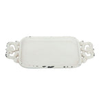 Decoratie Dienblad 16x8x1 cm Wit IJzer Serveerschaal