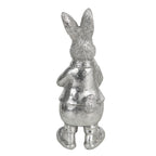 Beeld Konijn 13 cm Zilverkleurig Kunststof