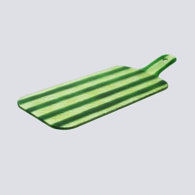 Artisano Platter Hand Klein 38x15 Groene Strepen
