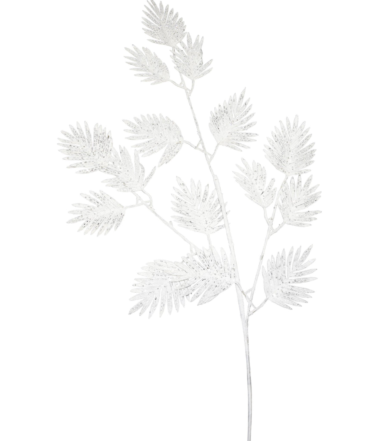 Kunsttak bevlokt 105cm wit